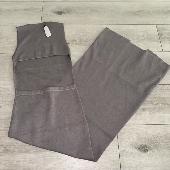 NWT Rumored Crawford Slate Grey Maxi Dress Women's Small S - Picture 8 of 9